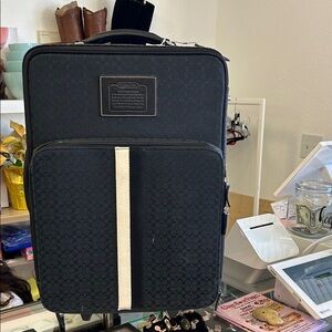 Coach Black and White Travel Bag